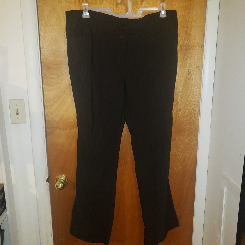 Woman's Plus Size Black Dress Pants Deb